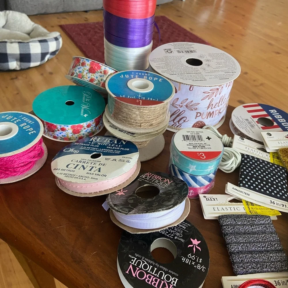 Ribbon for crafting some brand new never opened some are not a whole role